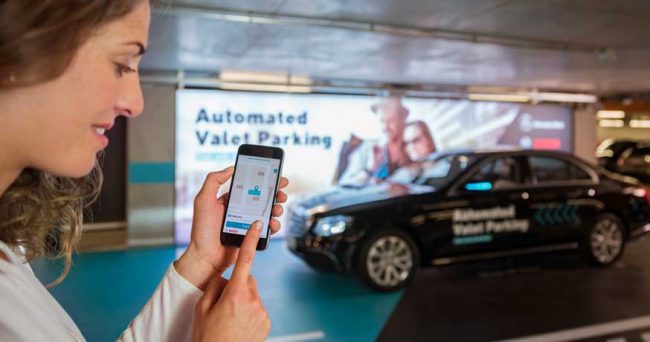Mercedes-Benz automated valet service app