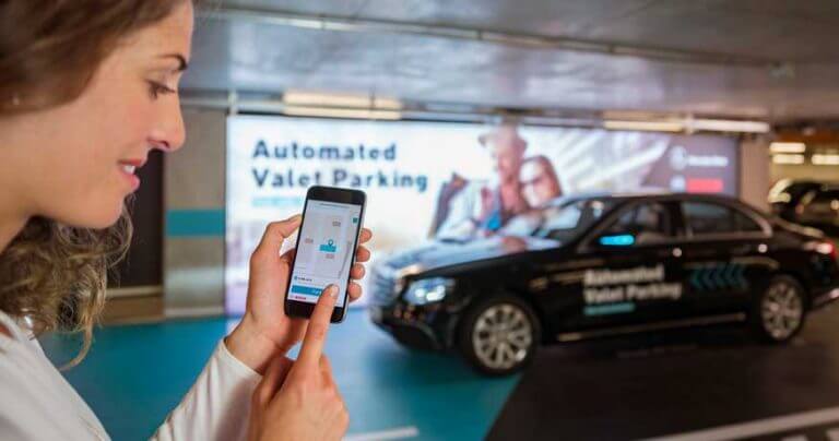 Mercedes-Benz automated valet service app