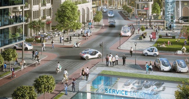 Bosch Urban Mobility scene