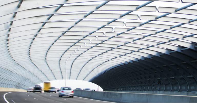 Sound Tube art installation, CityLink Melbourne motorway