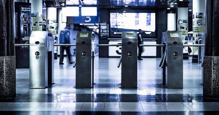 public transport ticket gate