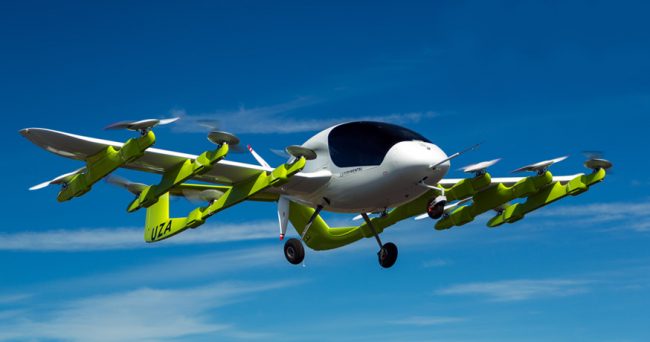 Kitty Hawk Cora in flight