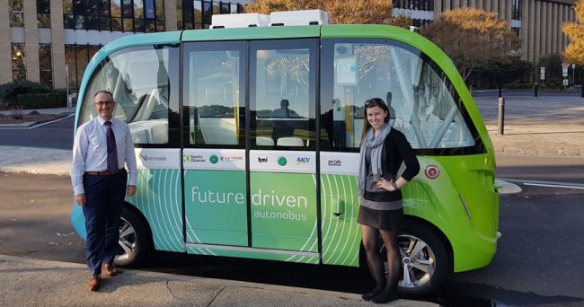 La Trobe University autonobus driverless shuttle
