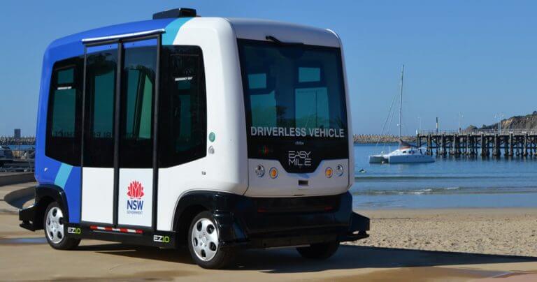 EasyMile EZ10 driverless shuttle Coffs Harbour