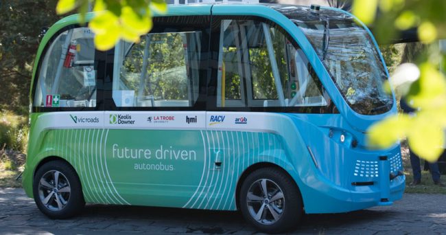 autonobus driverless shuttle LaTrobe University