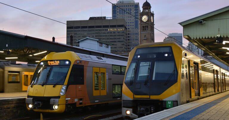 Sydney trains platform