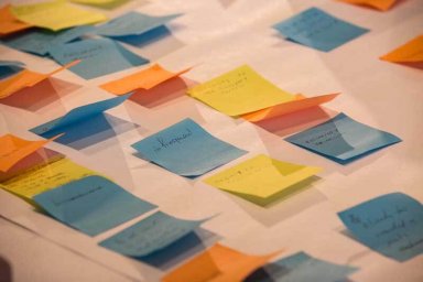 Transport of Tomorrow conference 2019 post it notes and ideas