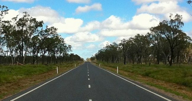Open road rural Australia