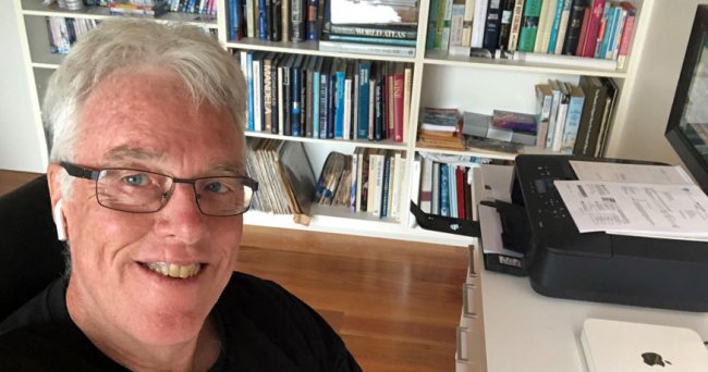 Gary Liddle, working from home