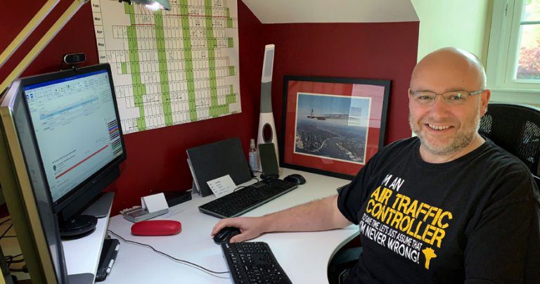 Andy Taylor, Cubic Transportation Systems, working from home