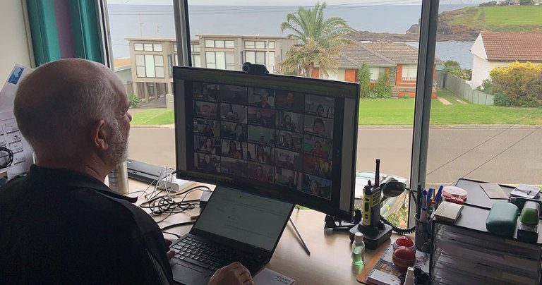 John Wall working from home