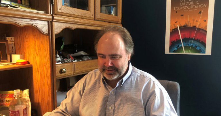 Paul Comfort working from home