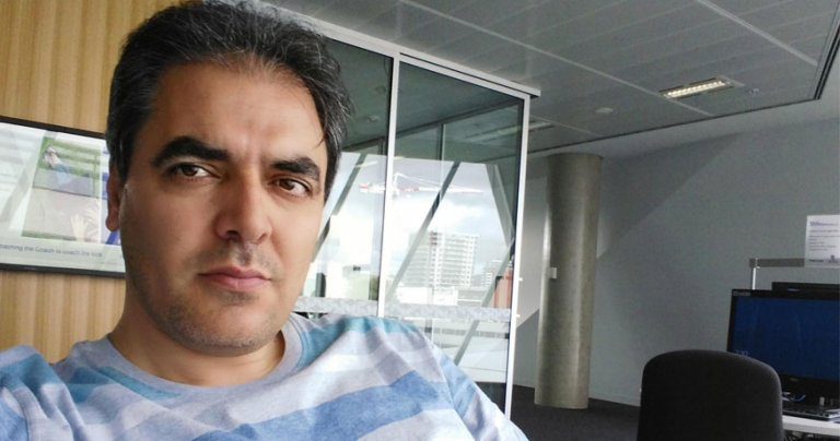 Ali Soltani in the office