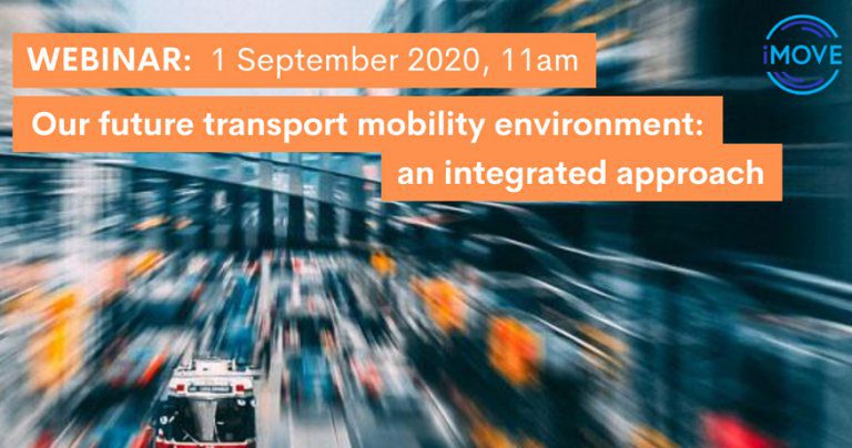 WEBINAR - Our future transport mobility environment webinar