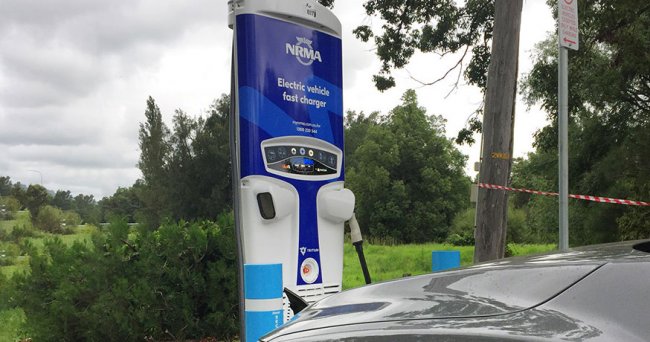 NRMA Berry electric vehicle fast charging station