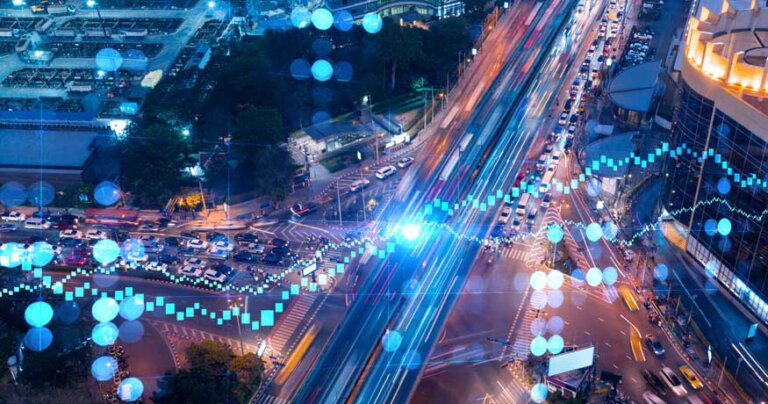 transport system with chart hologram