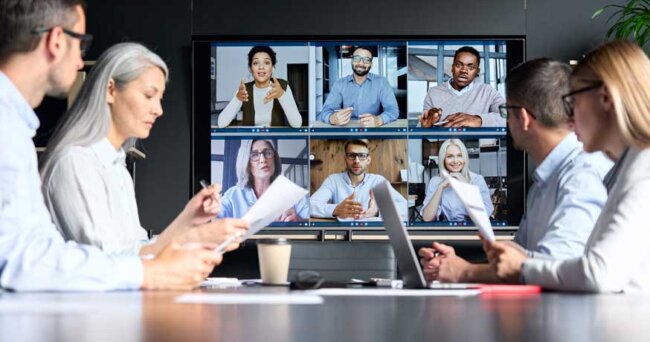 videoconference boardroom