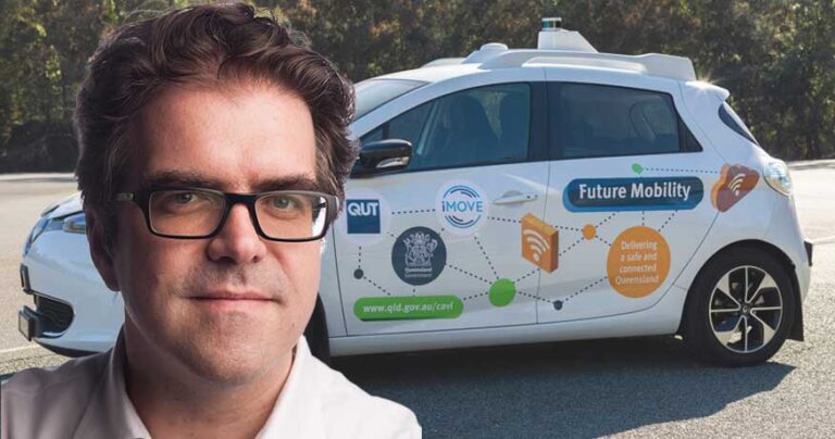 Professor Sebastien Glaser and ZOE2 autonomous car