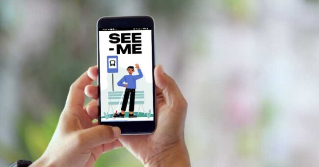See Me app logo on phone