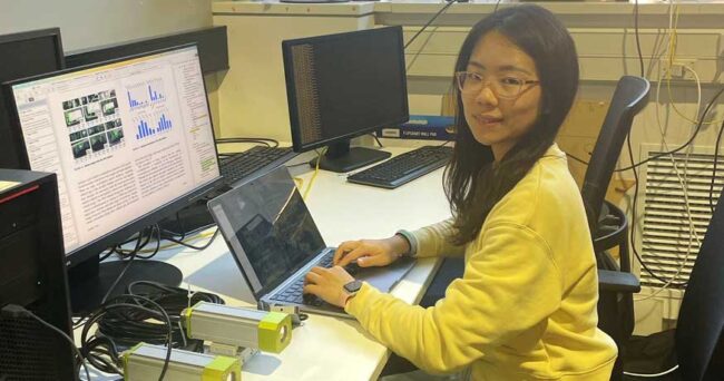 iMOVE PhD student Shihan Xu at work