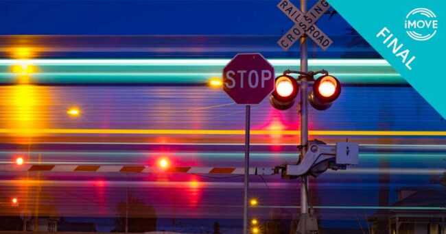 Illustrative graphic for iMOVE project 1-015 outcome article - mapping passive railway crossings