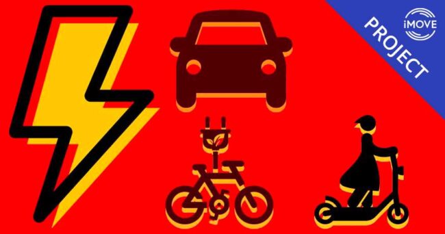 Illustrative graphic for iMOVE project 6-044, "Fire safety for EV micromobility".