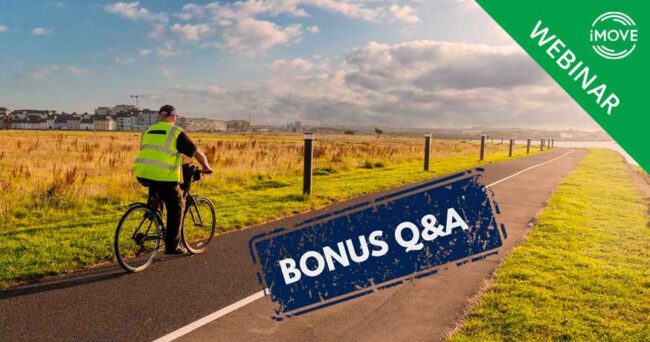 Illustrative graphic for Bendigo active transport webinar Q&A.