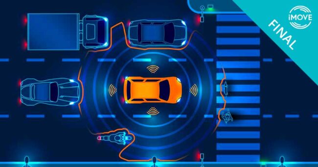 Illustrative graphic for iMOVE project 1-012 outcomes - Chippendale Automated Vehicle Trial
