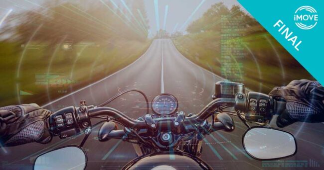 Illustrative image for iMOVE project 1-068 outcome article - connected motorcycle trial
