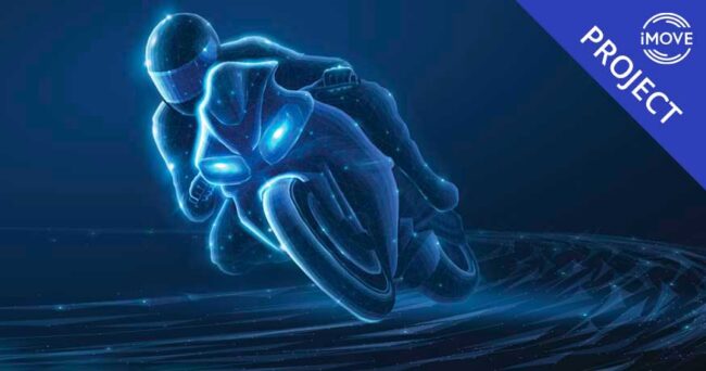 Illustrative graphic for iMOVE project 1-109 - Increased motorcycle awareness through C-ITS